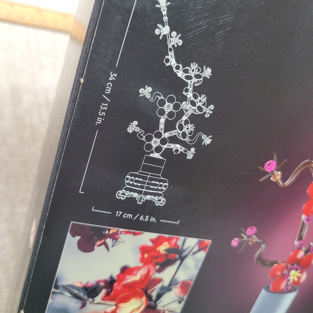 LEGO Icons Plum Blossom 10369 Botanical Collection Building Set 327 Pcs New - Picture 6 of 6